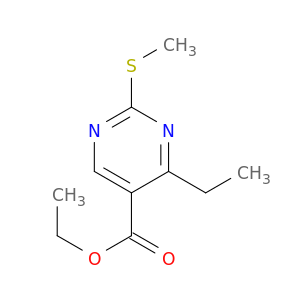 5-Pyrimidinecarboxylic acid, 4-ethyl-2-(methylthio)-, ethyl ester