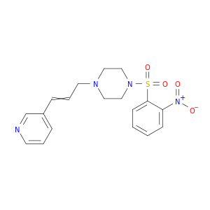 Piperazine, 1-[(2-nitrophenyl)sulfonyl]-4-[3-(3-pyridinyl)-2-propenyl]-