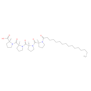 L-Proline, 1-[1-[1-[1-(1-oxohexadecyl)-L-prolyl]-L-prolyl]-L-prolyl]-