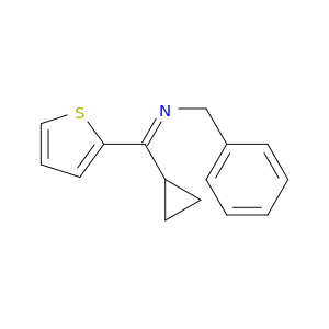Benzenemethanamine, N-(cyclopropyl-2-thienylmethylene)-, (E)-
