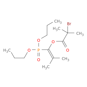 Propanoic acid, 2-bromo-2-methyl-, 1-(dipropoxyphosphinyl)-2-methyl-1-propen-1-ylester
