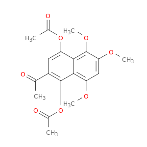Ethanone, 1-[1,4-bis(acetyloxy)-5,6,8-trimethoxy-2-naphthalenyl]-