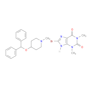 4-(DIPHENYLMETHOXY)-1-METHYLPIPERIDINE BROMOTHEOPHYLLINE