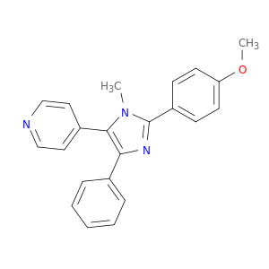 Pyridine, 4-[2-(4-methoxyphenyl)-1-methyl-4-phenyl-1H-imidazol-5-yl]-
