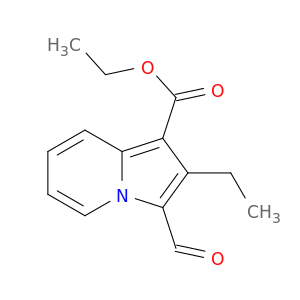 1-Indolizinecarboxylic acid, 2-ethyl-3-formyl-, ethyl ester