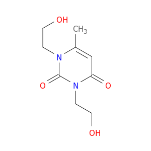 2,4(1H,3H)-Pyrimidinedione, 1,3-bis(2-hydroxyethyl)-6-methyl-
