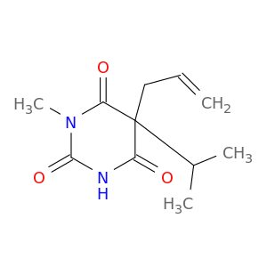 1-甲基-5-(1-甲基乙基)-5-(2-丙烯-1-基)-2,4,6(1H,3H,5H)-嘧啶四乙烯
