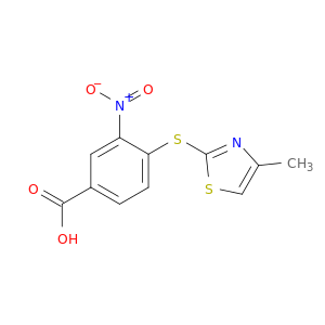 4-[(4-Methyl-1,3-thiazol-2-yl)sulfanyl]-3-nitrobenzoic Acid