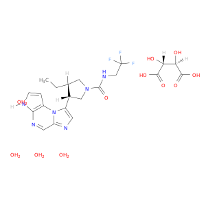 (3S,4R)-3-乙基-4-(3H-咪唑并[1,2 a]吡咯并[2,3-e]吡嗪-8-基)-N-(2,2,2-三氟乙基)-1-吡咯烷甲酰胺,(2R,3R)-2,3-二羟基丁二酸,四水合物