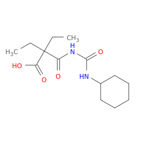 Butanoic acid, 2-[[[(cyclohexylamino)carbonyl]amino]carbonyl]-2-ethyl-