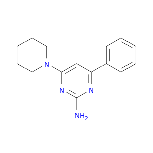 2-Pyrimidinamine, 4-phenyl-6-(1-piperidinyl)-