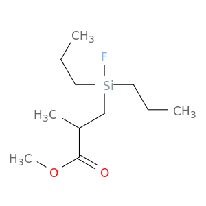 Propanoic acid, 3-(fluorodipropylsilyl)-2-methyl-, methyl ester