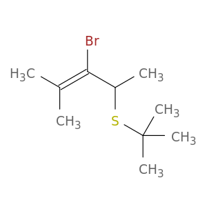 2-Pentene, 3-bromo-4-[(1,1-dimethylethyl)thio]-2-methyl-