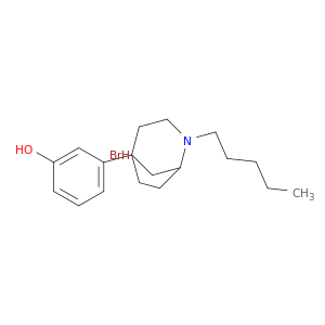 Phenol, 3-(2-pentyl-2-azabicyclo[3.2.1]oct-5-yl)-, hydrobromide