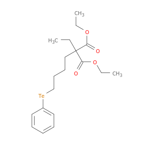 Propanedioic acid, ethyl[4-(phenyltelluro)butyl]-, diethyl ester