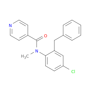 4-Pyridinecarboxamide, N-[4-chloro-2-(phenylmethyl)phenyl]-N-methyl-