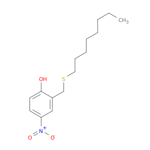 Phenol, 4-nitro-2-[(octylthio)methyl]-