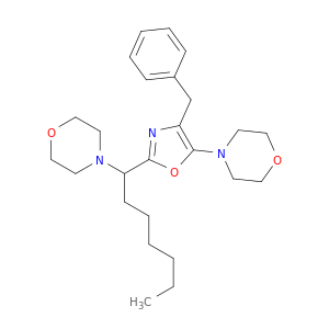 Morpholine, 4-[2-[1-(4-morpholinyl)heptyl]-4-(phenylmethyl)-5-oxazolyl]-