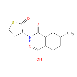 Cyclohexanecarboxylicacid, 4-methyl-2-[[(tetrahydro-2-oxo-3-thienyl)amino]carbonyl]-