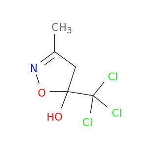 5-Isoxazolol, 4,5-dihydro-3-methyl-5-(trichloromethyl)-