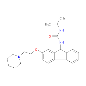 Urea, N-(1-methylethyl)-N'-[2-[2-(1-piperidinyl)ethoxy]-9H-fluoren-9-yl]-