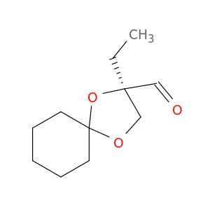 1,4-Dioxaspiro[4.5]decane-2-carboxaldehyde, 2-ethyl-, (R)-