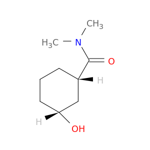 Cyclohexanecarboxamide, 3-hydroxy-N,N-dimethyl-, cis-