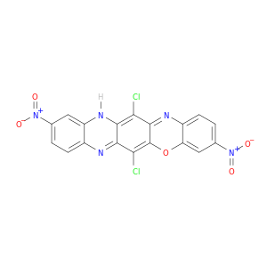12H-Quinoxalino[2,3-b]phenoxazine, 6,13-dichloro-3,10-dinitro-