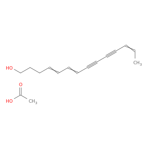 4,6,12-Tetradecatriene-8,10-diyn-1-ol, acetate