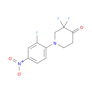 4-Piperidinone, 3,3-difluoro-1-(2-fluoro-4-nitrophenyl)-