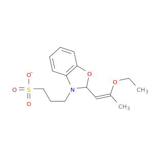 3-[2-[(Z)-2-ethoxyprop-1-enyl]benzooxazol-3-yl]propane-1-sulfonate