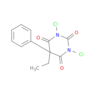 2,4,6(1H,3H,5H)-Pyrimidinetrione, 1,3-dichloro-5-ethyl-5-phenyl-