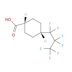 Cyclohexanecarboxylic acid, 4-(heptafluoropropyl)-, cis-
