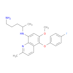 (4-AMINO-1-METHYLBUTYL)[5-(4-FLUOROPHENOXY)-6-METHOXY-2-METHYL(8-QUINOLYL)]AMINE