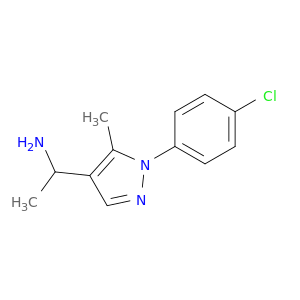 1-[1-(4-Chlorophenyl)-5-methyl-1H-pyrazol-4-yl]ethan-1-amine