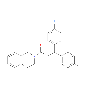 Isoquinoline, 2-[3,3-bis(4-fluorophenyl)-1-oxopropyl]-1,2,3,4-tetrahydro-