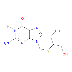 9-((1,3-DIHYDROXY-2-PROPYLTHIO)METHYL)GUANINE