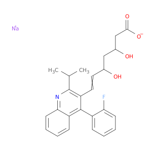6-Heptenoic acid,7-[4-(2-fluorophenyl)-2-(1-methylethyl)-3-quinolinyl]-3,5-dihydroxy-, sodiumsalt (1:1)