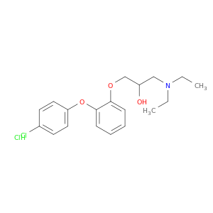 2-Propanol,1-[2-(4-chlorophenoxy)phenoxy]-3-(diethylamino)-, hydrochloride (1:1)