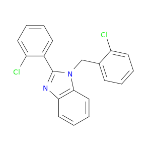 1H-Benzimidazole, 2-(2-chlorophenyl)-1-[(2-chlorophenyl)methyl]-