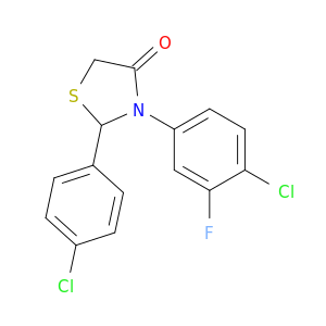 4-Thiazolidinone, 3-(4-chloro-3-fluorophenyl)-2-(4-chlorophenyl)-