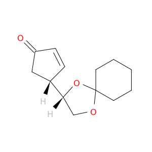 2-Cyclopenten-1-one, 4-[(2S)-1,4-dioxaspiro[4.5]dec-2-yl]-, (4R)-