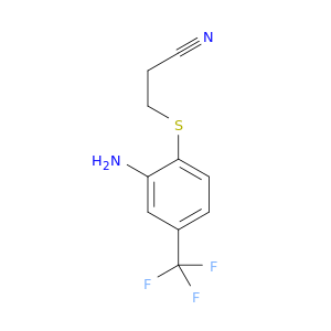 3-{[2-amino-4-(trifluoromethyl)phenyl]sulfanyl}propanenitrile
