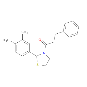 1-Propanone, 1-[2-(3,4-dimethylphenyl)-3-thiazolidinyl]-3-phenyl-