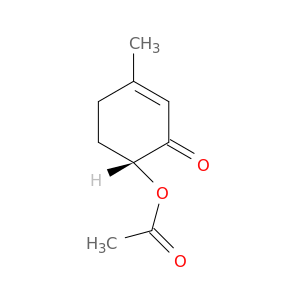 2-Cyclohexen-1-one, 6-(acetyloxy)-3-methyl-, (6R)-