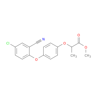 Propanoic acid, 2-[4-(4-chloro-2-cyanophenoxy)phenoxy]-, methyl ester