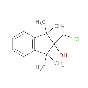1H-Inden-2-ol, 2-(chloromethyl)-2,3-dihydro-1,1,3,3-tetramethyl-