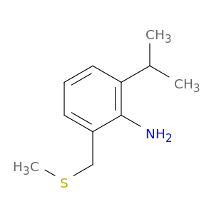 Benzenamine, 2-(1-methylethyl)-6-[(methylthio)methyl]-