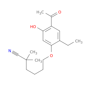 Hexanenitrile, 6-(4-acetyl-2-ethyl-5-hydroxyphenoxy)-2,2-dimethyl-