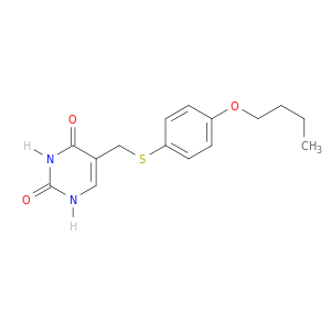 2,4(1H,3H)-Pyrimidinedione, 5-[[(4-butoxyphenyl)thio]methyl]-